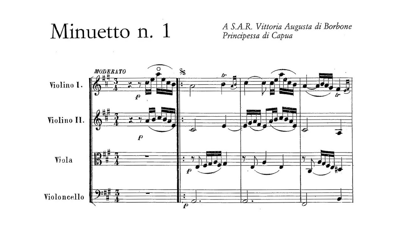Giacomo Puccini – 3 Minuetti