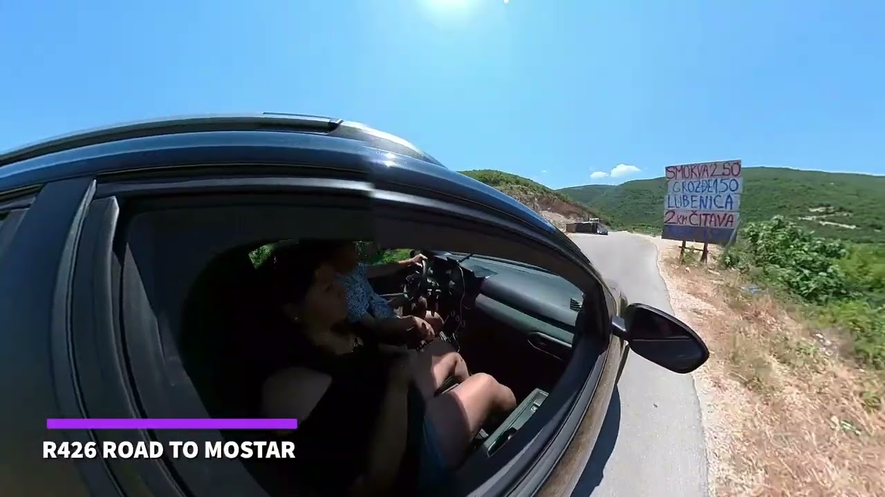Drive from Dubrovnik to Mostar (road conditions)