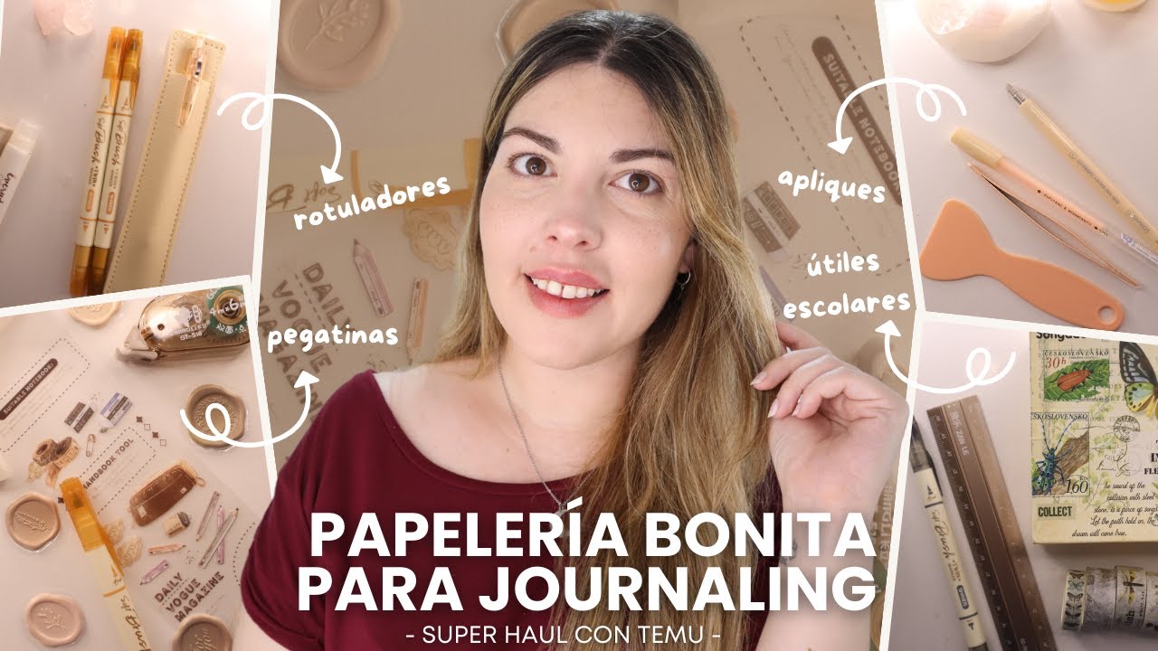 PAPELERIA BONITA PARA JOURNALING Y BULLET JOURNAL | Super haul con Temu 📚🛒✨