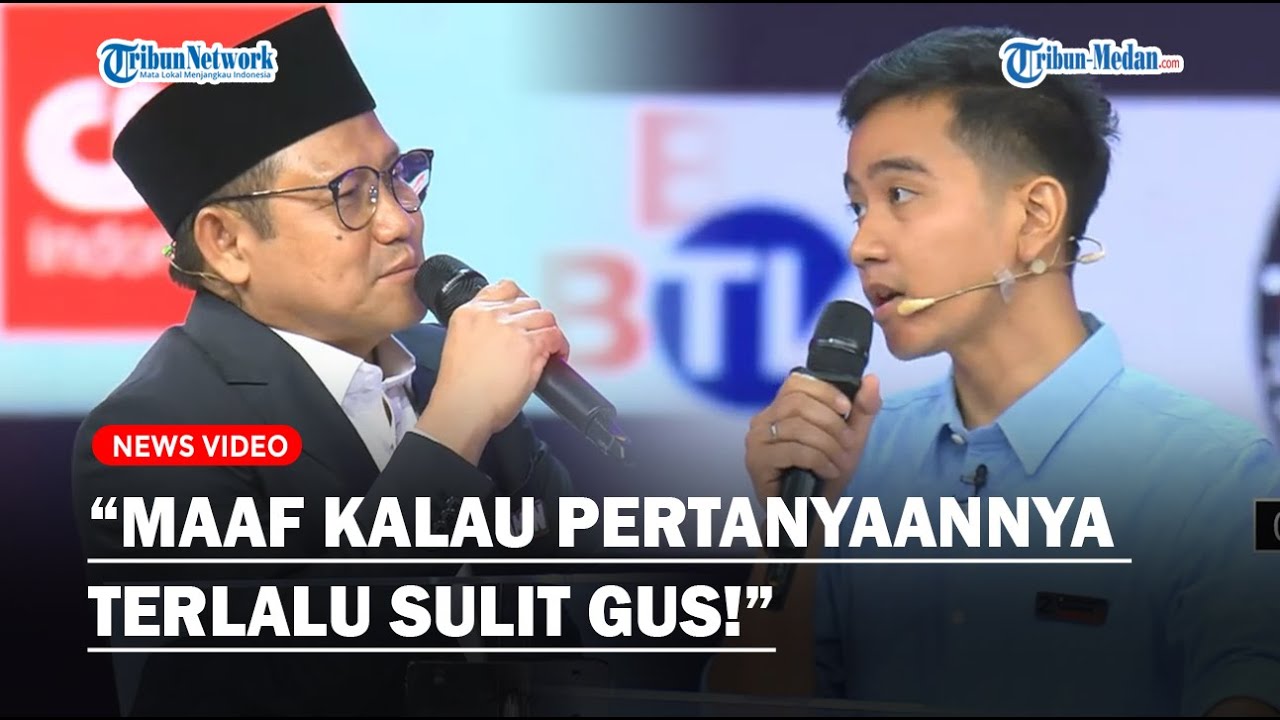 GELAGAPAN, Cak Imin Ngaku Tak Tahu soal SGIE, Gibran: Maaf Kalau Pertanyaannya Terlalu Sulit Gus