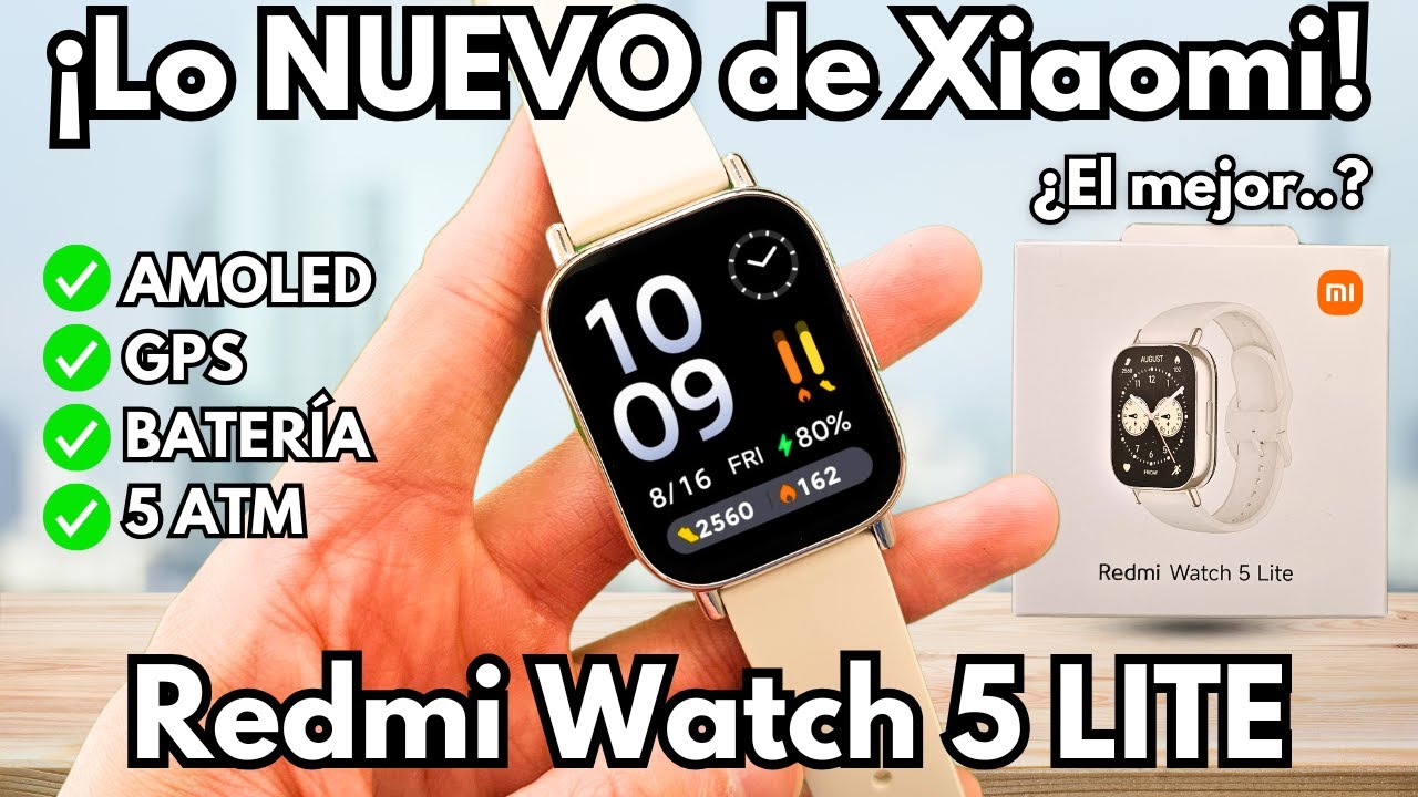 Redmi Watch 5 Lite 🤯 ¡El Smartwatch de Xiaomi AMOLED con GPS por SOLO $50!