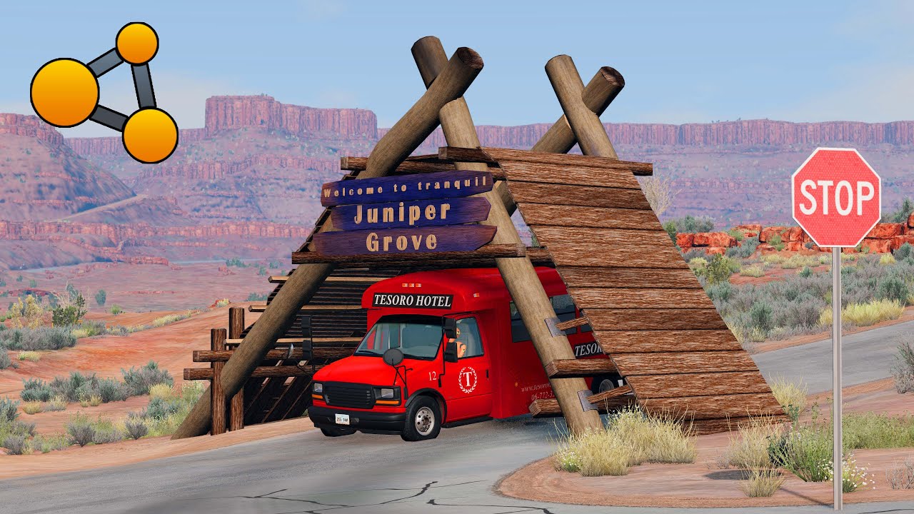 Impossible Gate Challenge – Can the Van Make It – BeamNG.Drive