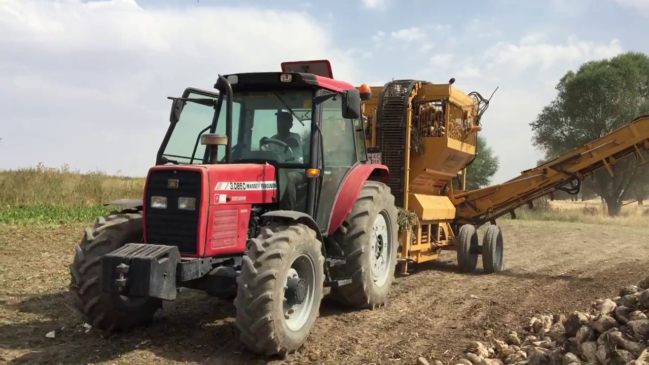 Türkiye'de Bir İlk Pancar Hasat Makinesinin Boşaltım Sistemi İnanılmaz Yükleme Boşaltma