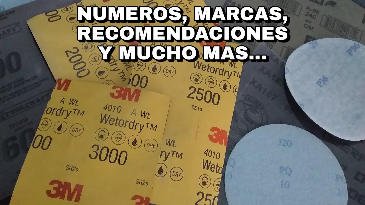QUE LIJAS USAR PARA PINTAR UN AUTO