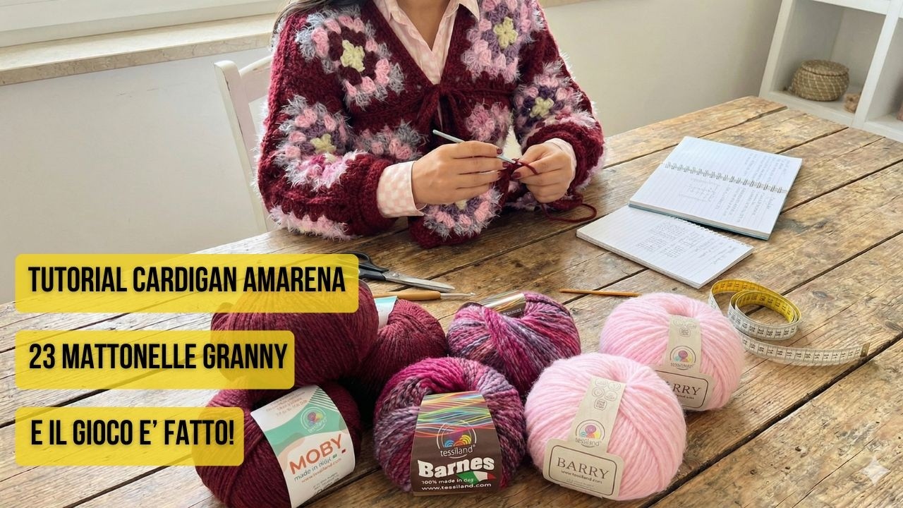 CARDIGAN GRANNY SQUARE che fa IMPAZZIRE tutti! | 23 Mattonelle = 1 Capolavoro Fashion 🔥