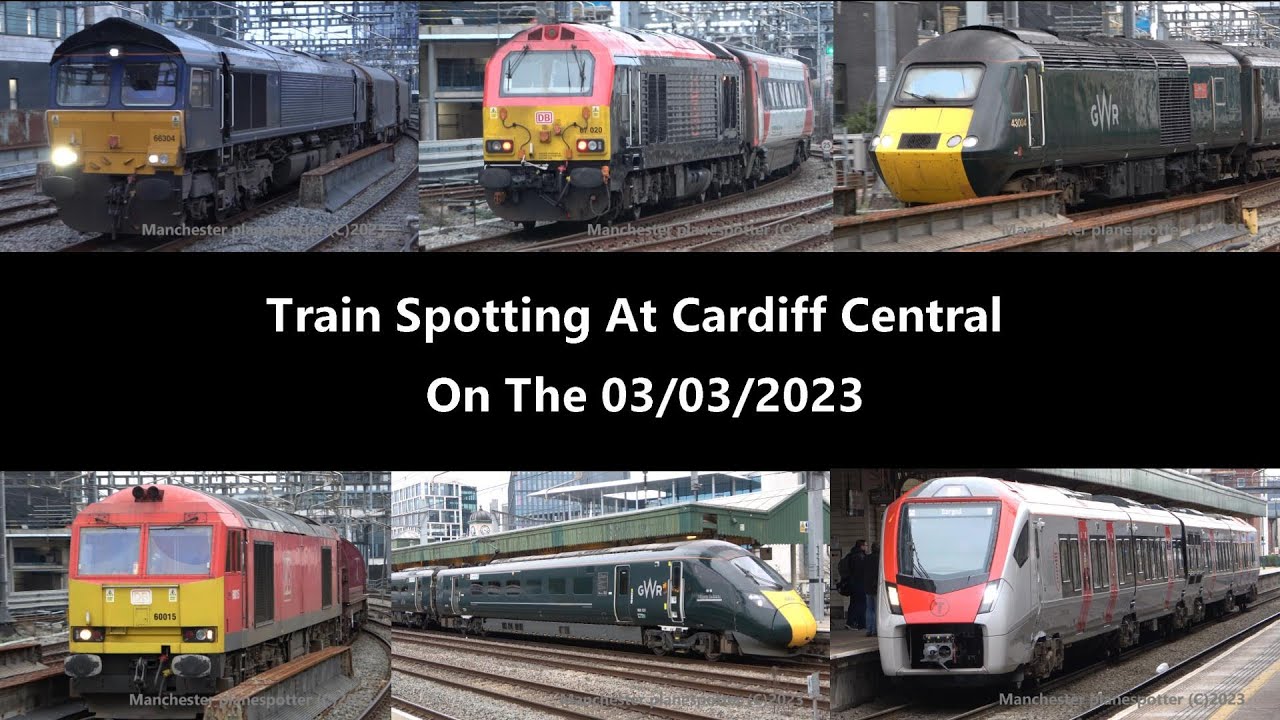 (4K) Train Spotting At Cardiff Central On The 03/03/2023