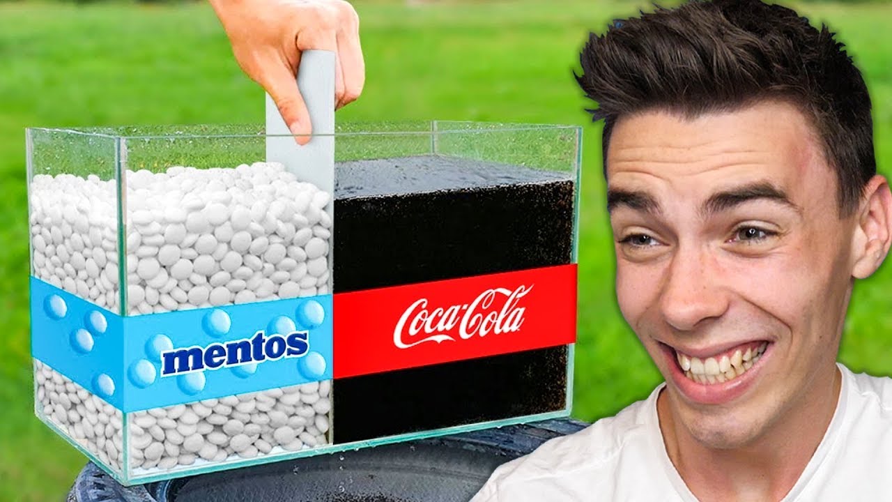 Eksperyment: COCA COLA vs MENTOSY pod WODĄ!