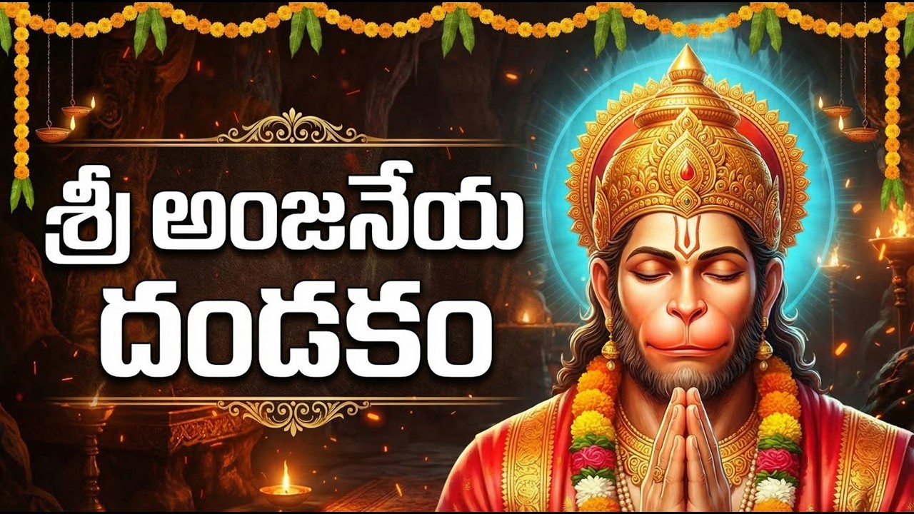 హనుమాన్ దండకం వింటే మీ భయాలన్నీ పారిపోతాయి | Anjaneya Dandakam Telugu | Powerful Hanuman Stotram