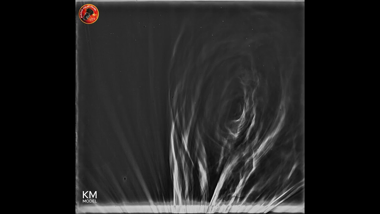 Coronal Mass Ejection Visualized by Parker Solar Probe (WISPR), Encounter 21  &ndash; KM Model #shorts