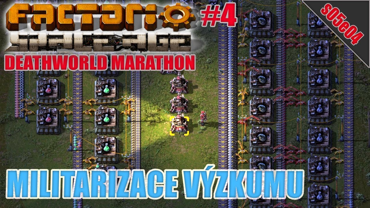 Jak rozjet vojenský výzkum ?? | S05E04 | Factorio: Space Age - Maraton světa smrti