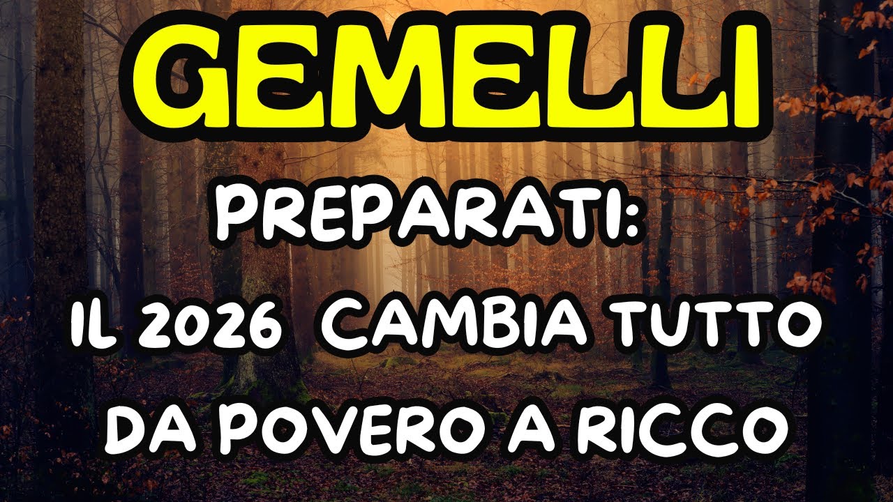 GEMELLI ♊️:DA POVERTÀ A RICCHEZZA 2026💰 QUEST'ANNO CAMBIA TUTTO!
