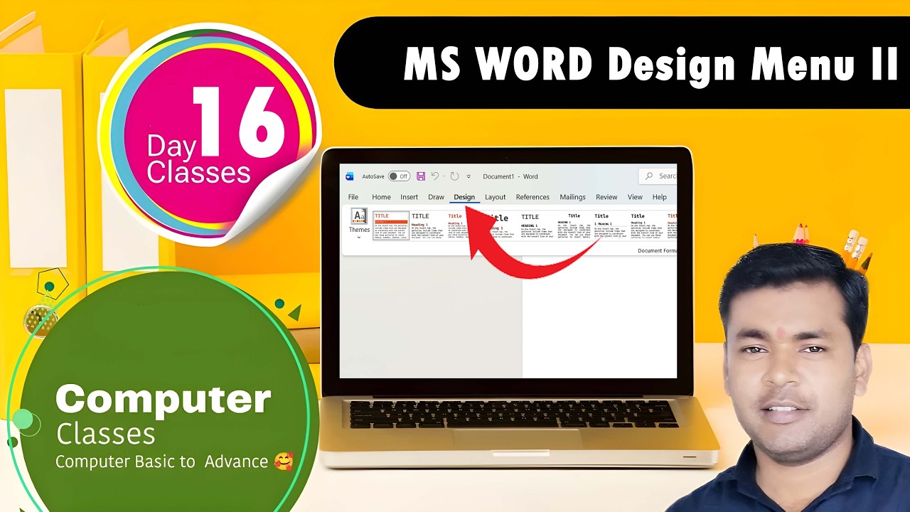 Design menu Ms Word