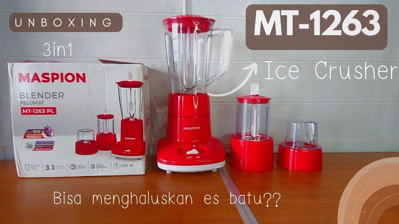 Unboxing & Review Blender Maspion 3in1 MT1263