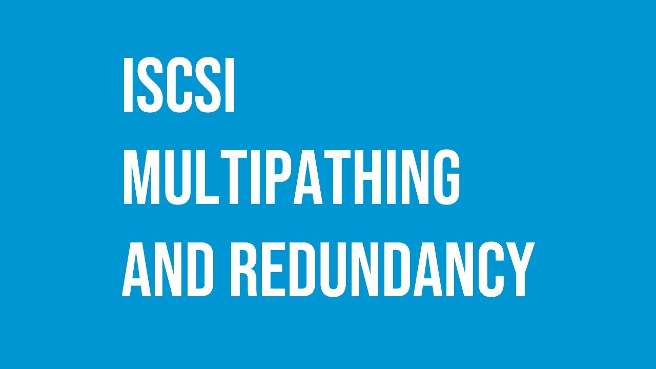 VMware iSCSI multipathing, redundancy and digital fortress.