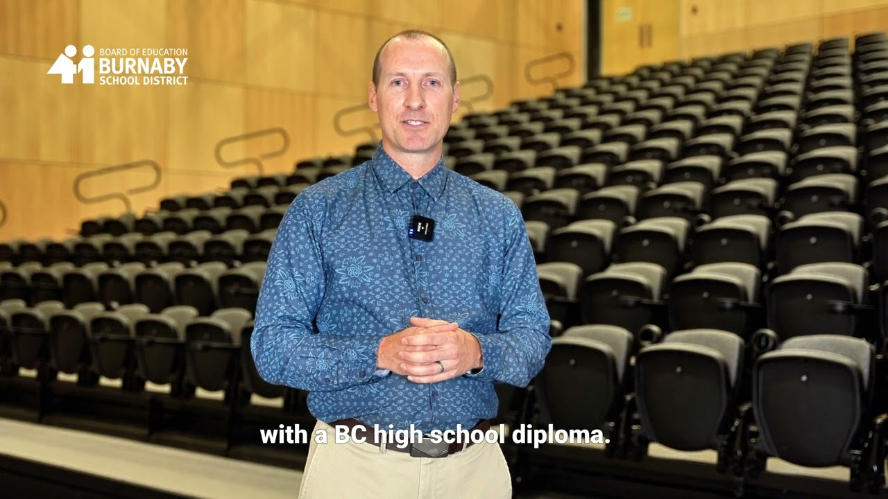 International students at Burnaby North Secondary - welcome