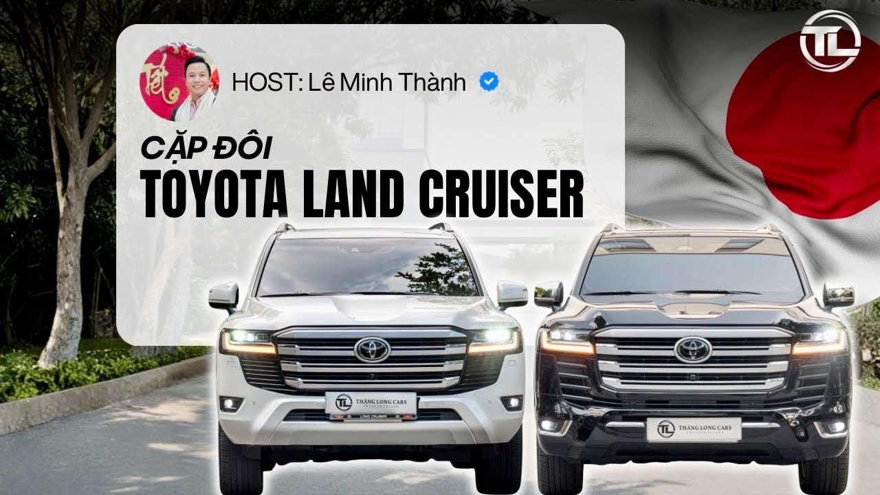 Cặp Đôi Toyota Land Cruiser LC300 “Lướt” 2023 - 2024 Cả Trắng Lần Đen | THĂNG LONG CARS
