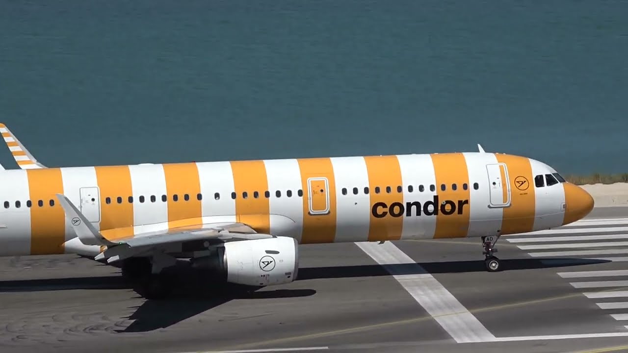 Corfu Airport Spotting - All Condor Jets - Airbus A321's - July 2025