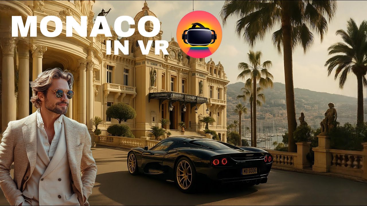 Monaco VR Walking Tour [4K 360&deg;] &ndash; Explore Monte Carlo&rsquo;s Glamour and Scenic Beauty
