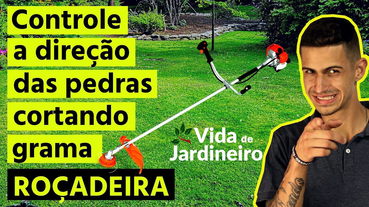 Chega de quebrar vidros cortando grama com ro&ccedil;adeira! | Vida de Jardineiro