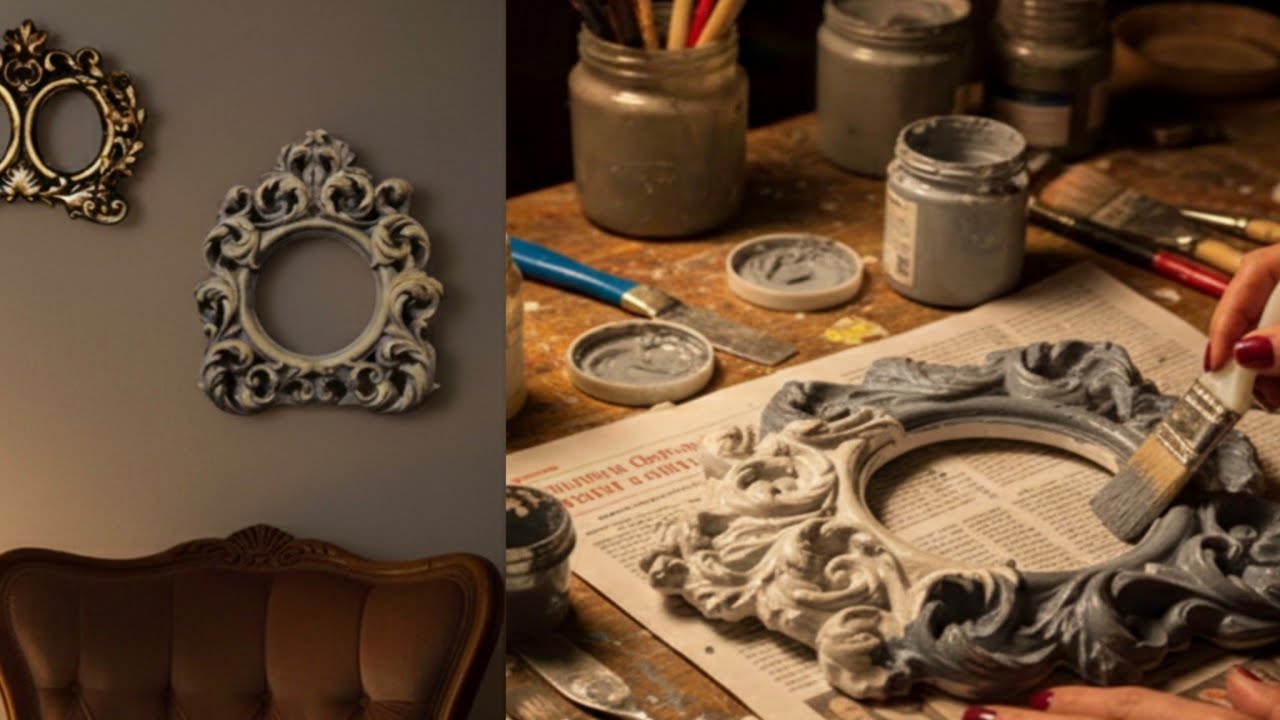 “Patina & Antique Makeover on Polyester Frames — Stunning Patina Frames for Home Décor Design”