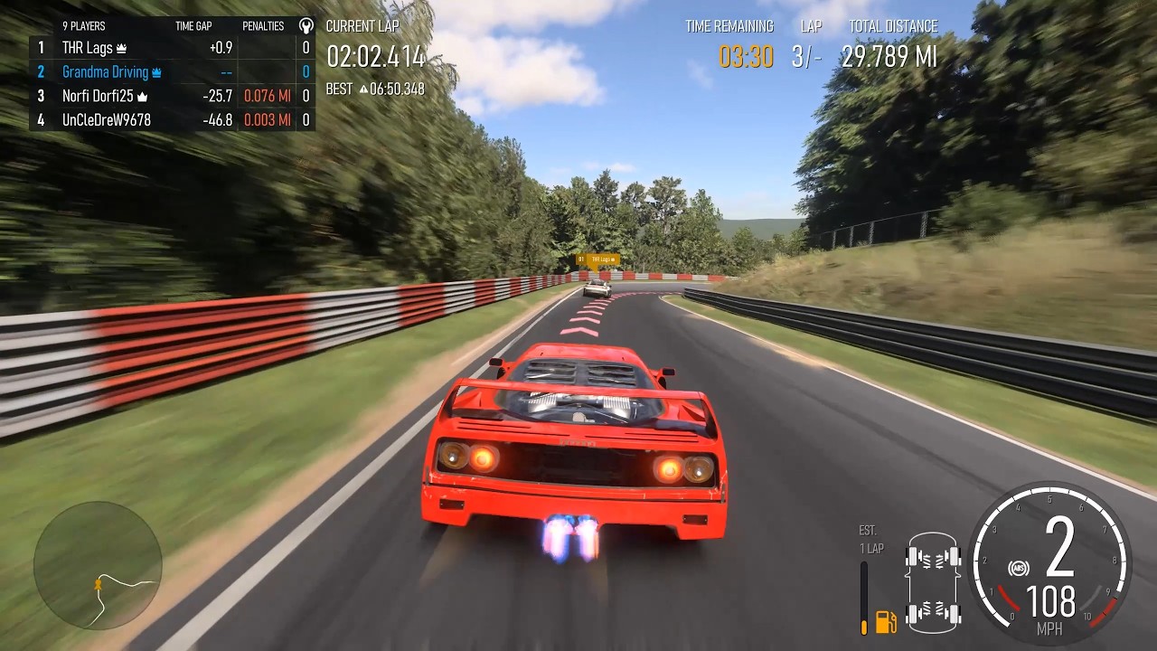 Ferrari F40 Chasing Down a Porsche 911 GT3 RS 992 in an Epic Duel (Forza Motorsport)