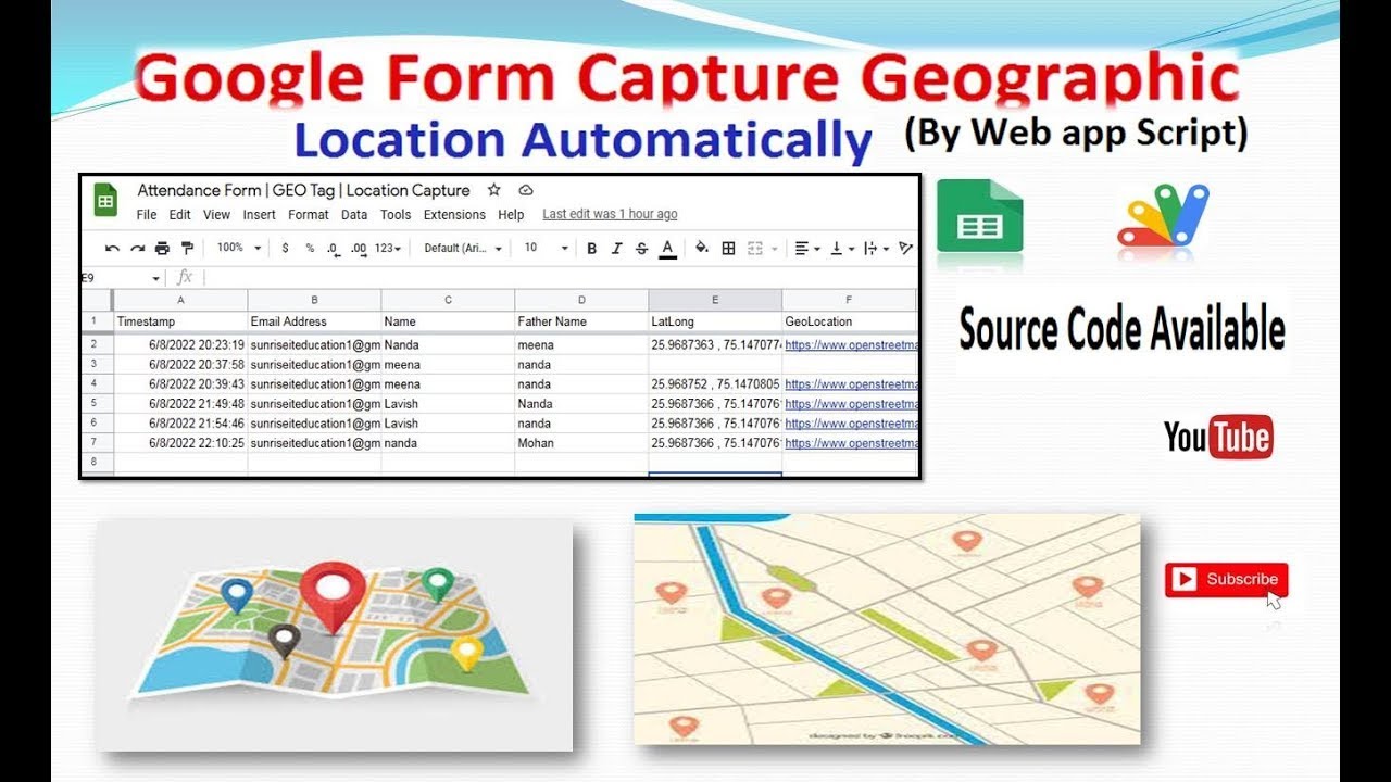 Google Form Capture GEO Location Automatically II collect geolocation data using Google Forms