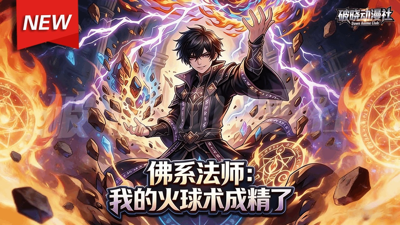 MULTISUB📢新番上线《佛系法师：我的火球术成精了》第1~67集丨叶凡觉醒白板法师，发现掌心火球术拥有自我意识，能自主打怪推演、进化技能，自此一路带他逆袭躺赢！#漫剧 #破晓动漫社