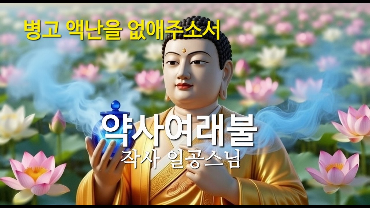 약사여래불 / 동방만월 약사유리광여래불의 푸른 유리광명. 눈부시지 않지만 멀리 닿는 치유의 빛. 흔들리는 마음을 고요로 이끄는 찬불 발라드. 지금, 당신의 밤을 밝히는 노래입니다.