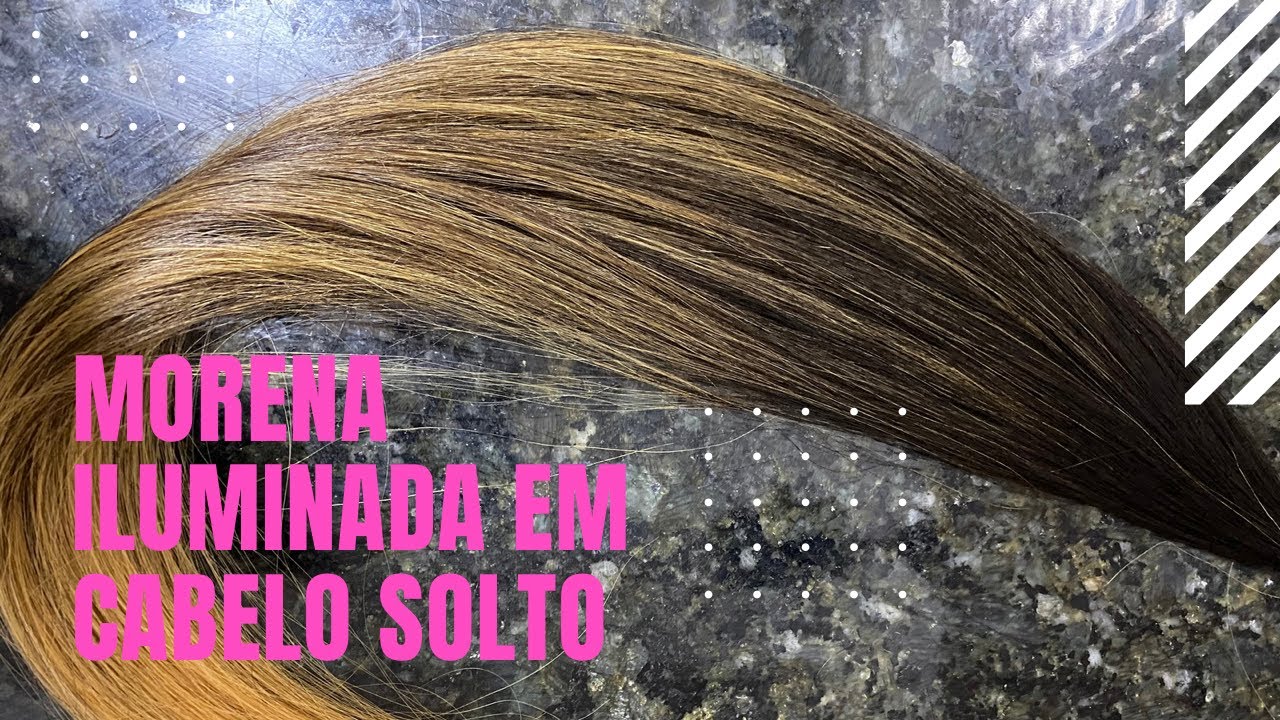 Morena iluminada - em Cabelo solto MEGA HAIR