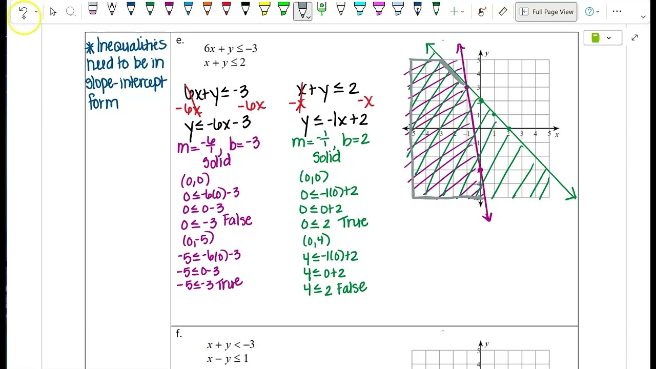 M1 Notes:  Systems of Inequalities part 2 (2025-2026)