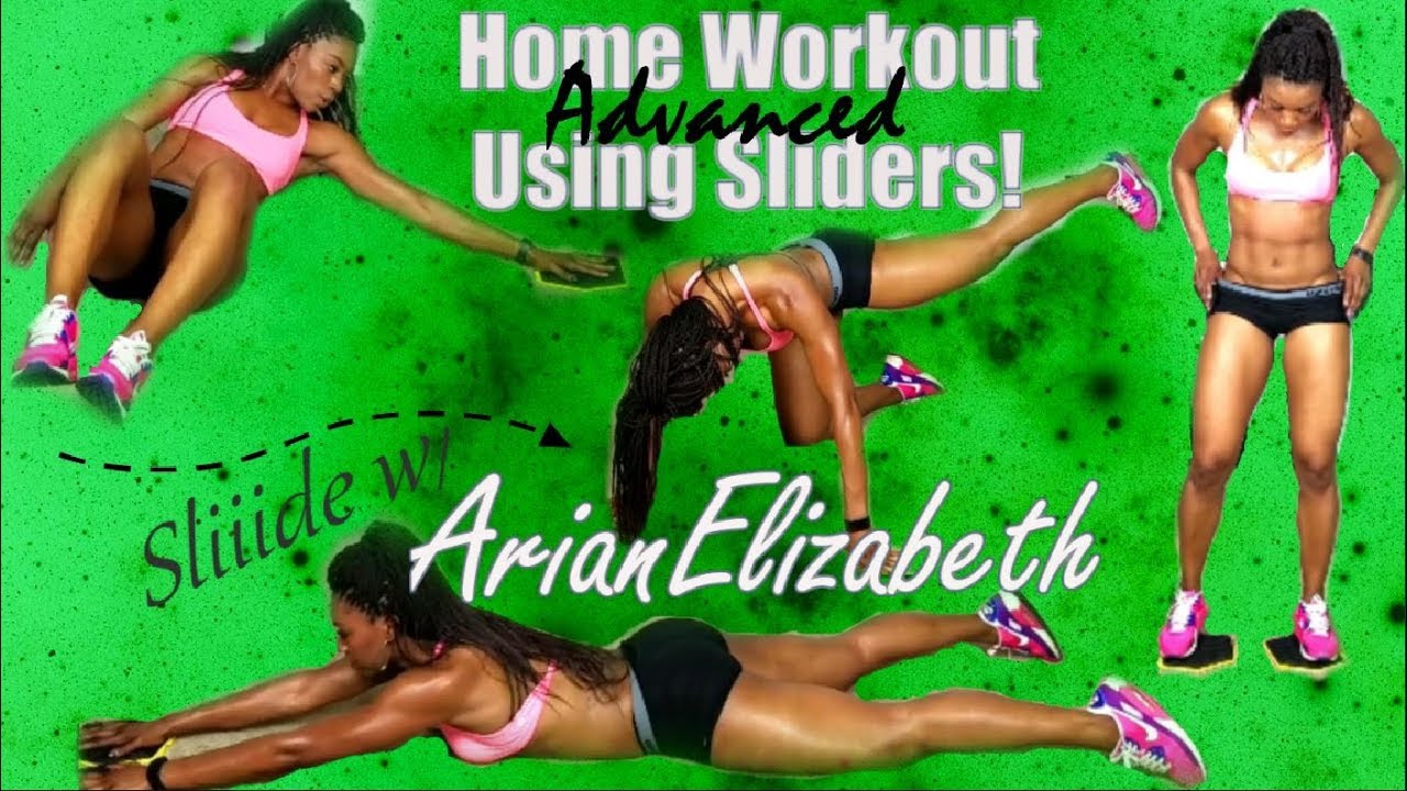 Fast Home Workout Using Sliders | 15 MIN & You're Done! | ADVANCED #4 | SLIIIDE WITH ARIANE