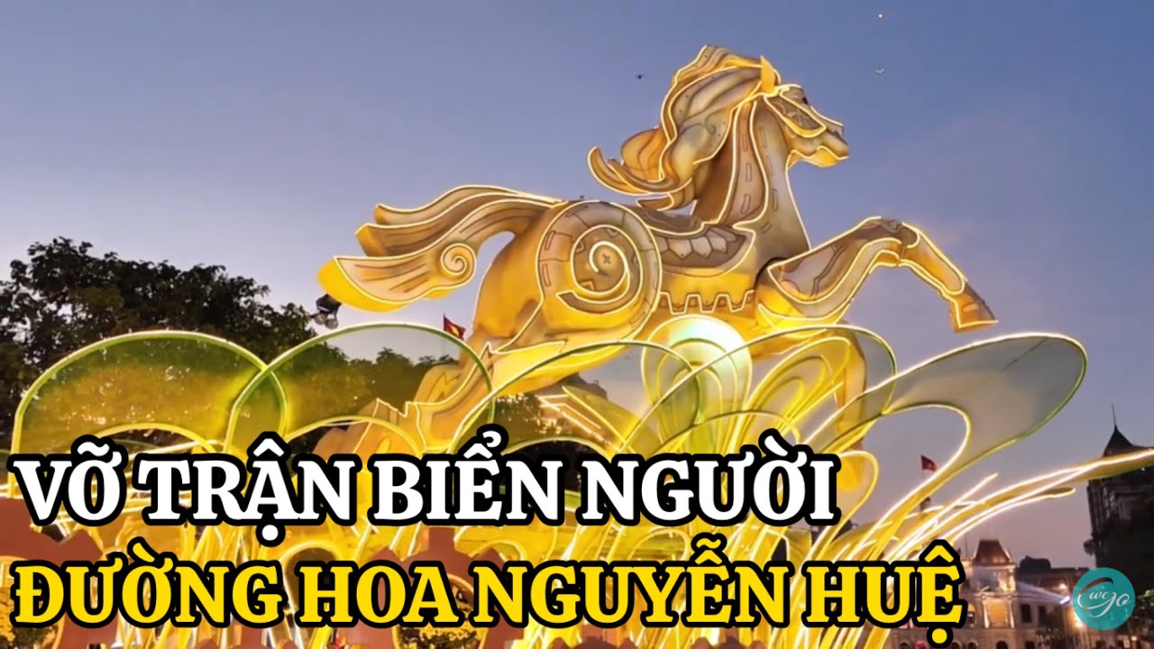 SÀI GÒN VỠ TRẬN BIỂN NGƯỜI CHEN CHÚC ĐƯỜNG HOA NGUYỄN HUỆ DU XUÂN ĐÊM MÙNG 4 TẾT