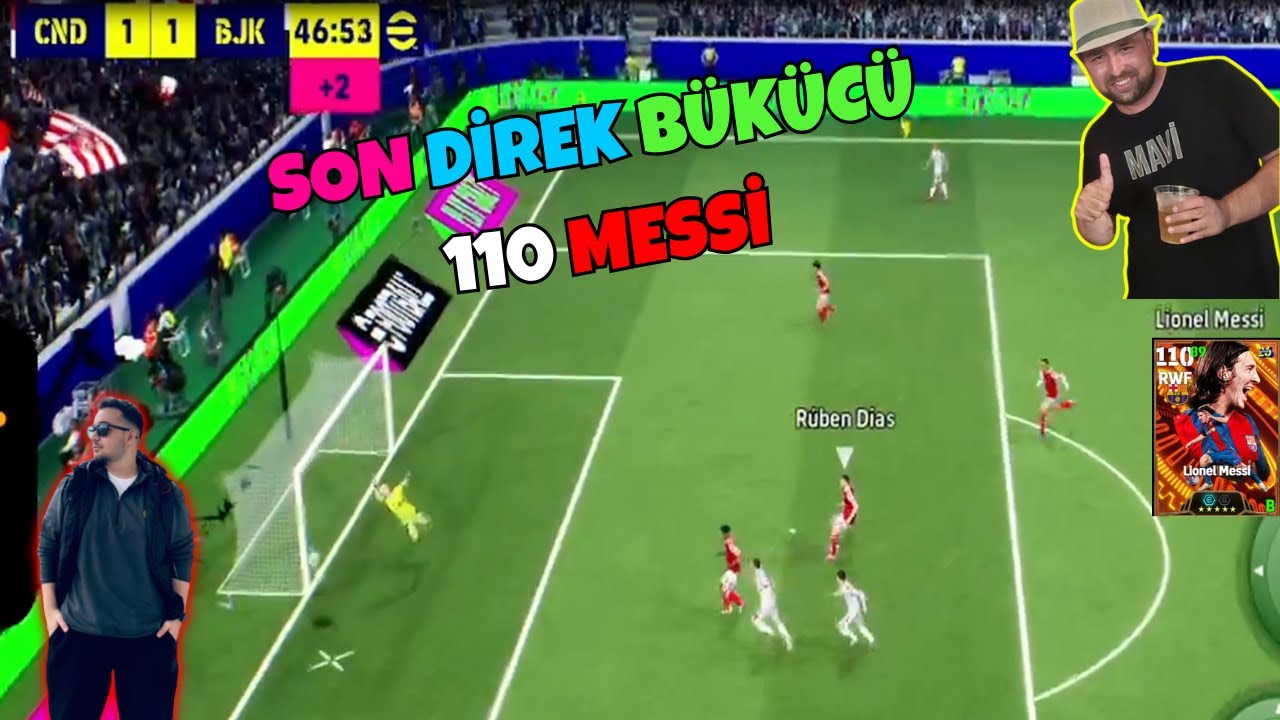 ÇÖP EFE İLE ÖZEL BASIM MESSİ DENEME MAÇI ⚫️ SON DİREK BÜKÜCÜ 110 BOMBACI MESSİ🔥EFOOTBALL 2026 MOBİLE