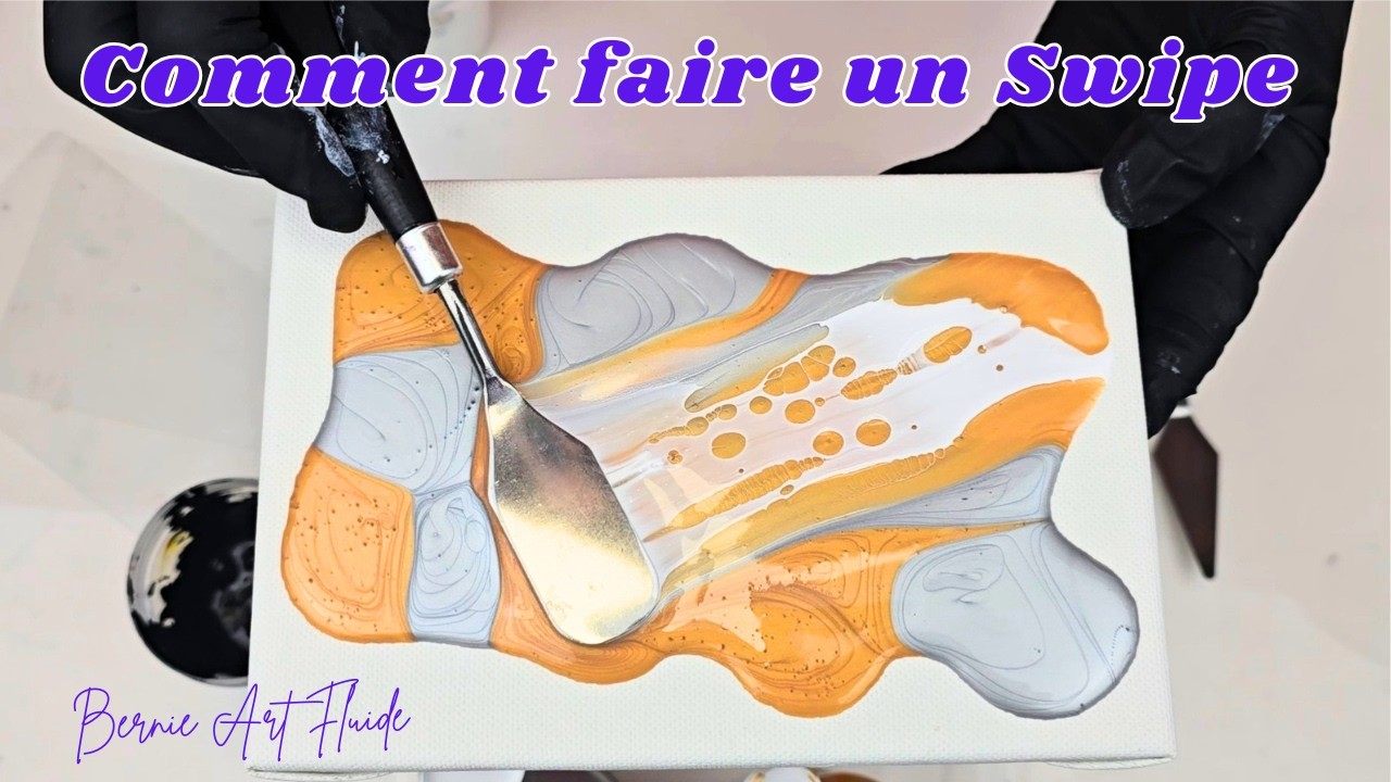 Comment faire un swipe pouring #acryliquepouring