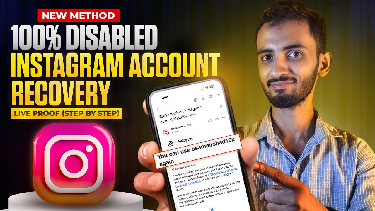 Instagram Disabled Account Recovery | Live Proof (Step by Step) | New Method