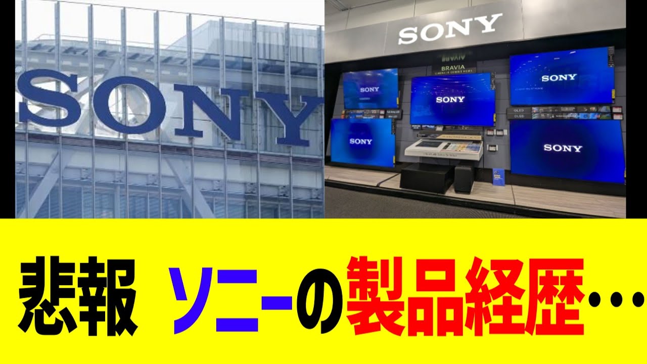 悲報、ソニーの製品経歴…