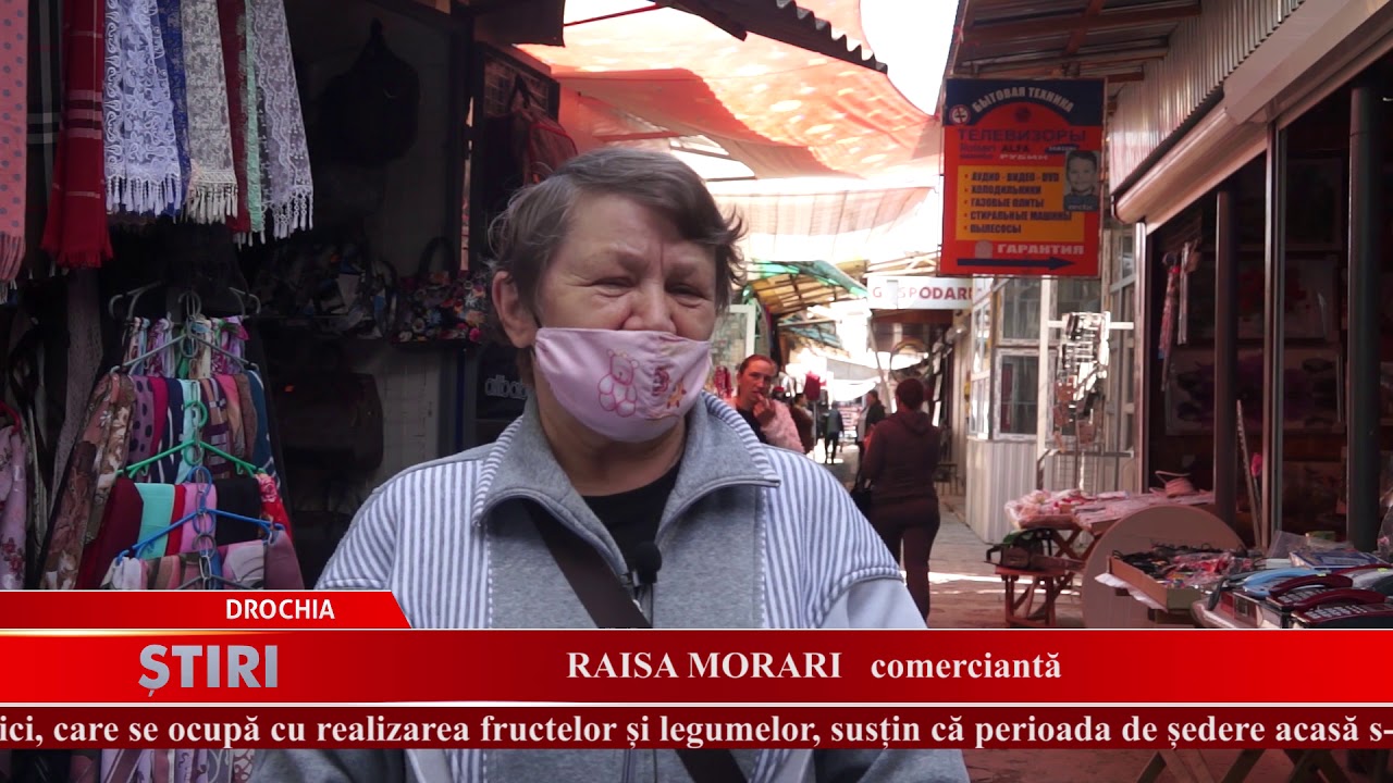 Piața din orașul Drochia și-a reluat activitatea - Drochia 12.05.2020
