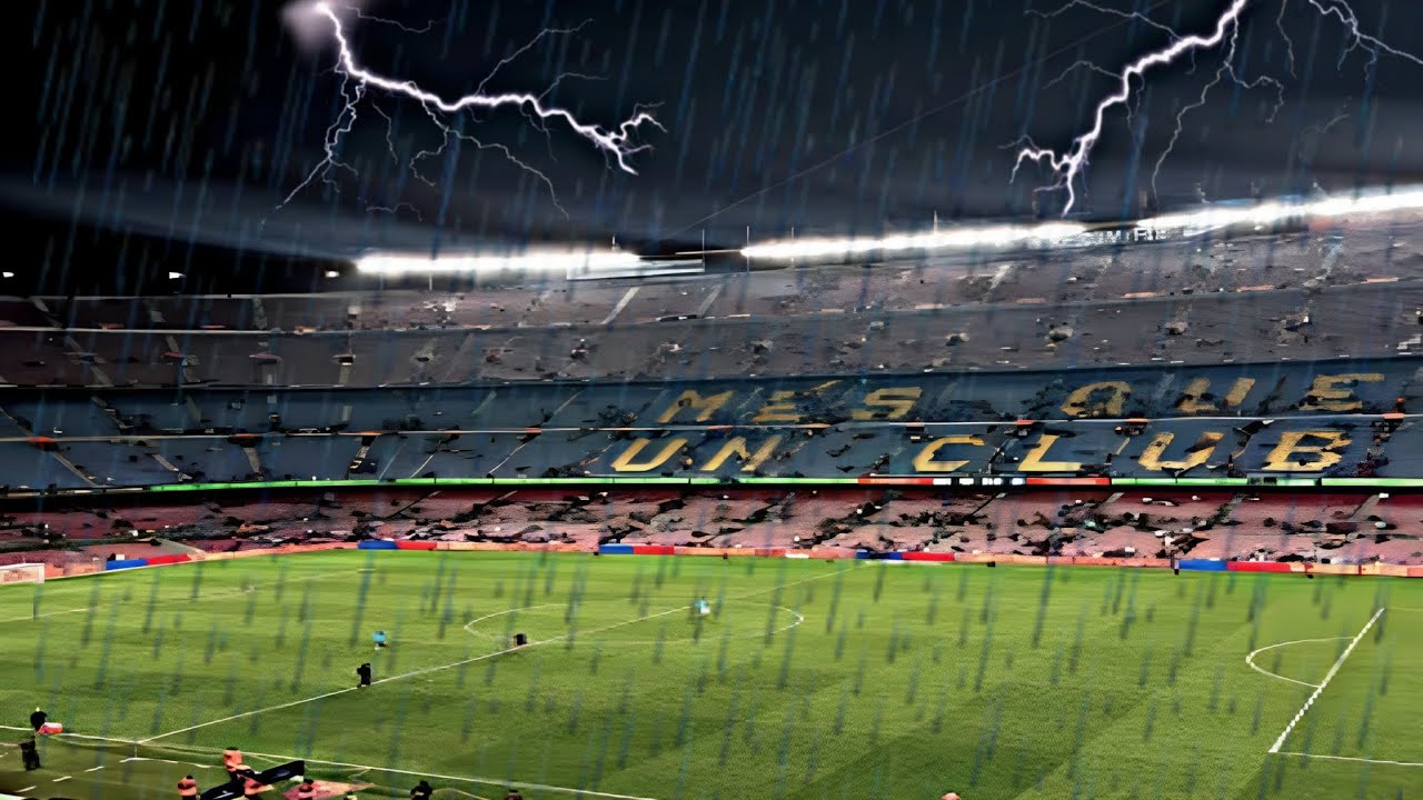 Som de Chuva e Trov&atilde;o EST&Aacute;DIO  FUTEBOL Para Dormir e Relaxar