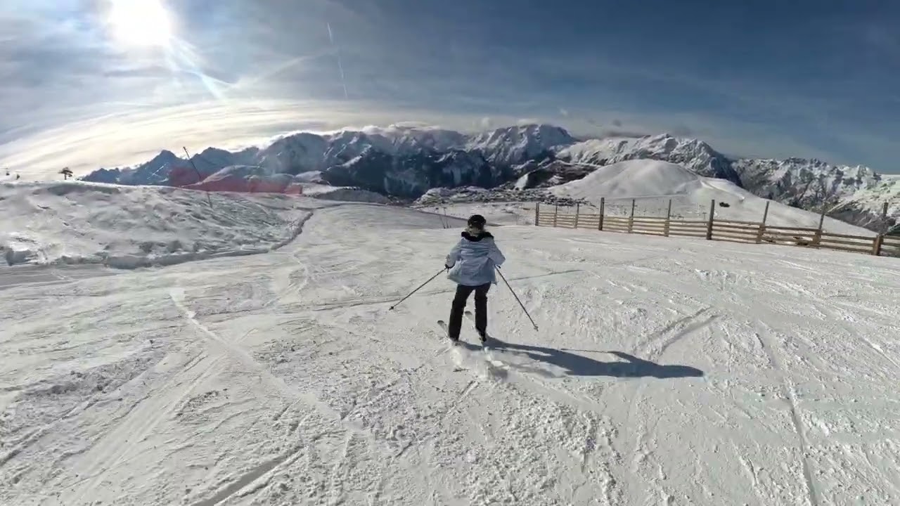 Ruthie ski Alpe d'Huez january 13 2026