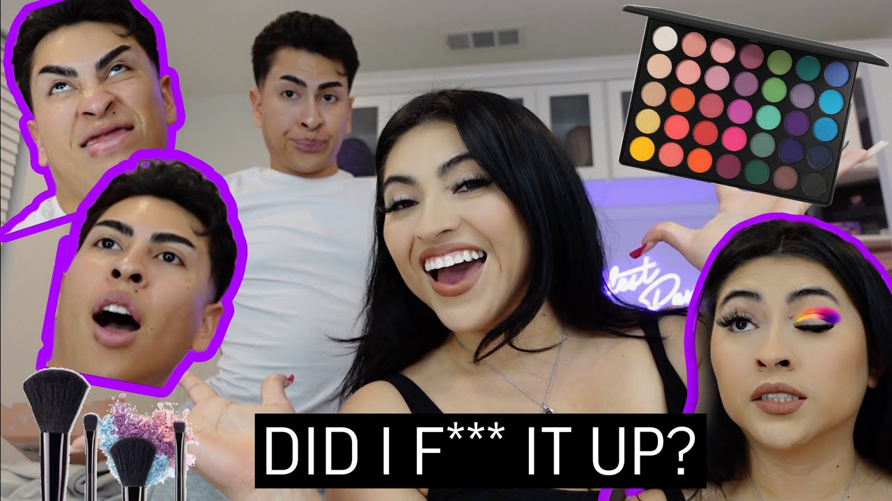 My BROTHER Shows ME How to do my MAKEUP| Vlogmas day 12