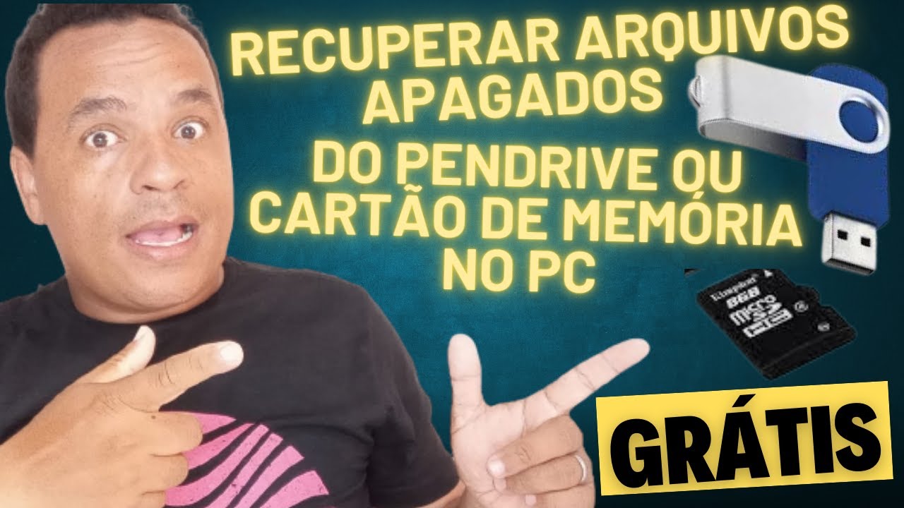 Como RECUPERAR Arquivos Apagados do cartão de memória ou Pendrive no Pc GRATUITAMENTE