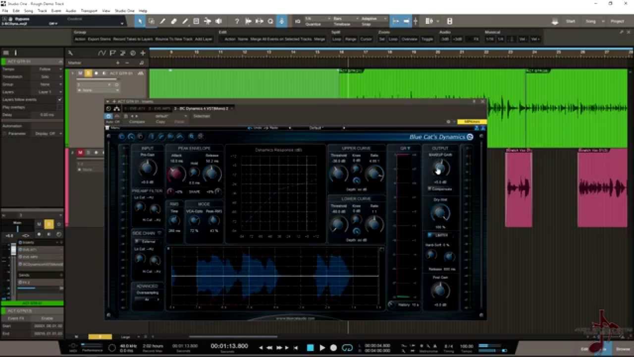 Blue Cat Audio Dynamics 4 Plugin overview and Demonstration