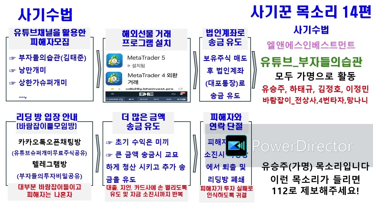 사기꾼목소리14편 유승주 백만장자 부자들의습관 사기수법