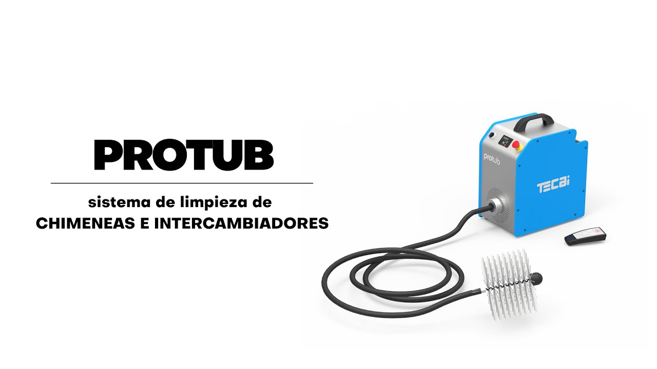PROTUB. Chimney sweeping and heat exchanger tube cleaning equipment