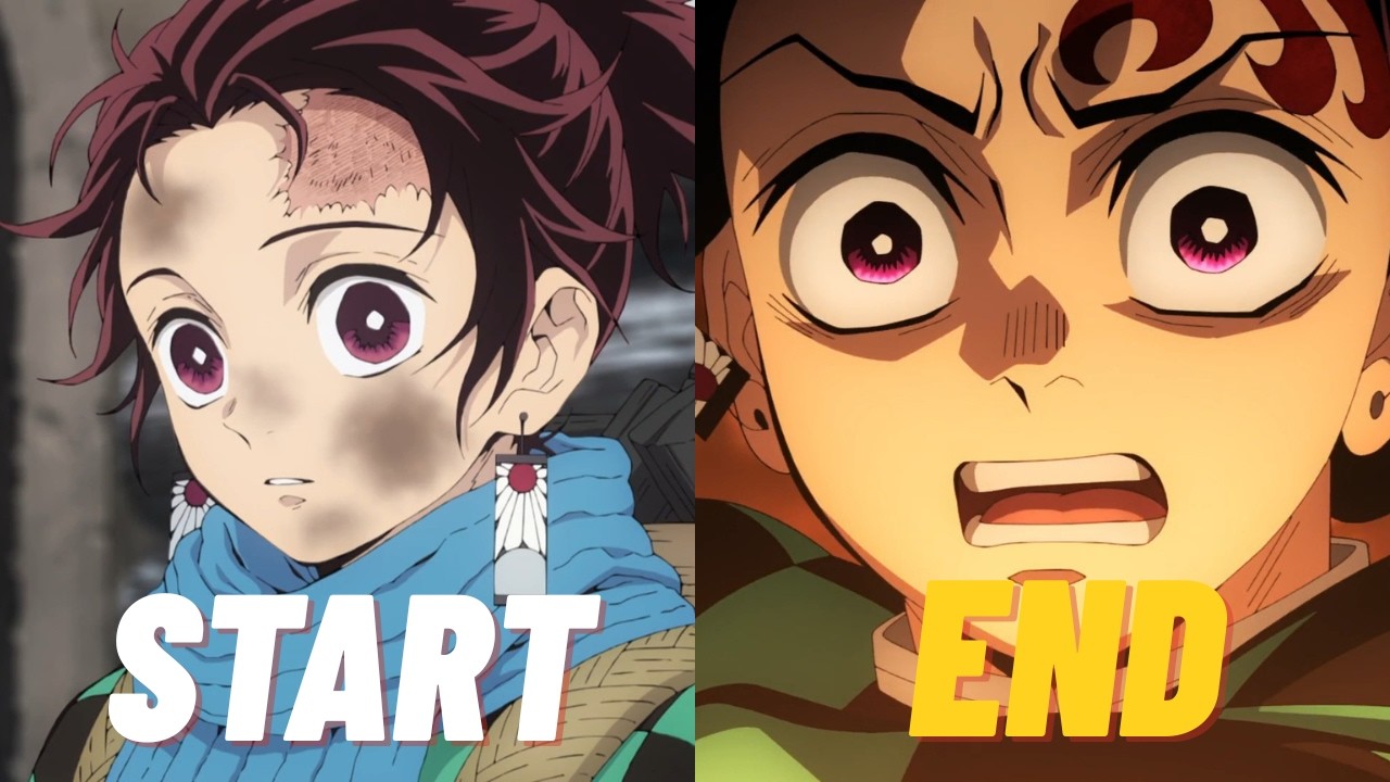 Evolution of Tanjiro Kamado in Demon Slayer