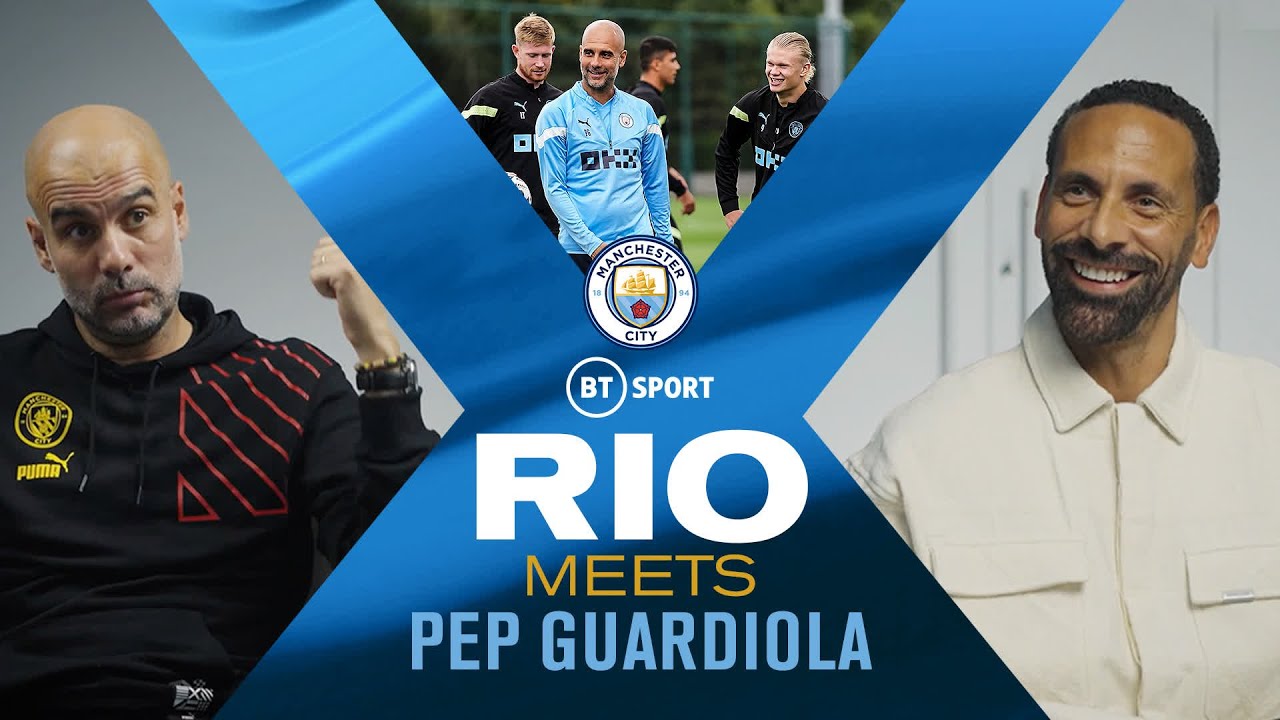 Rio Ferdinand Meets Pep Guardiola! 🧠 | Tactical nous, improving De Bruyne and working with Haaland
