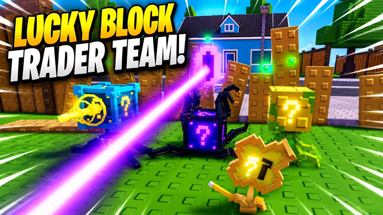 Сможет ли наша команда Lucky Block Trader пройти невозможное испытание в Garden Tower Defense?