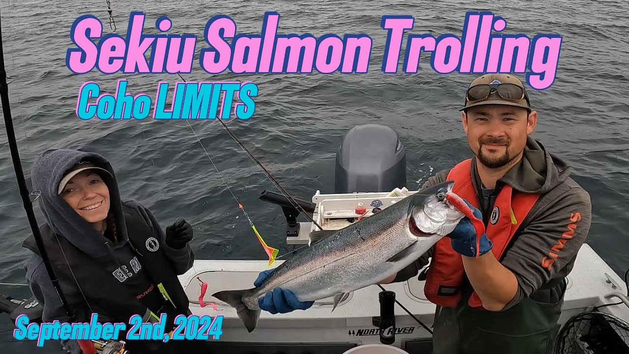 Trolling WORMS for Coho (Silver) Salmon!
