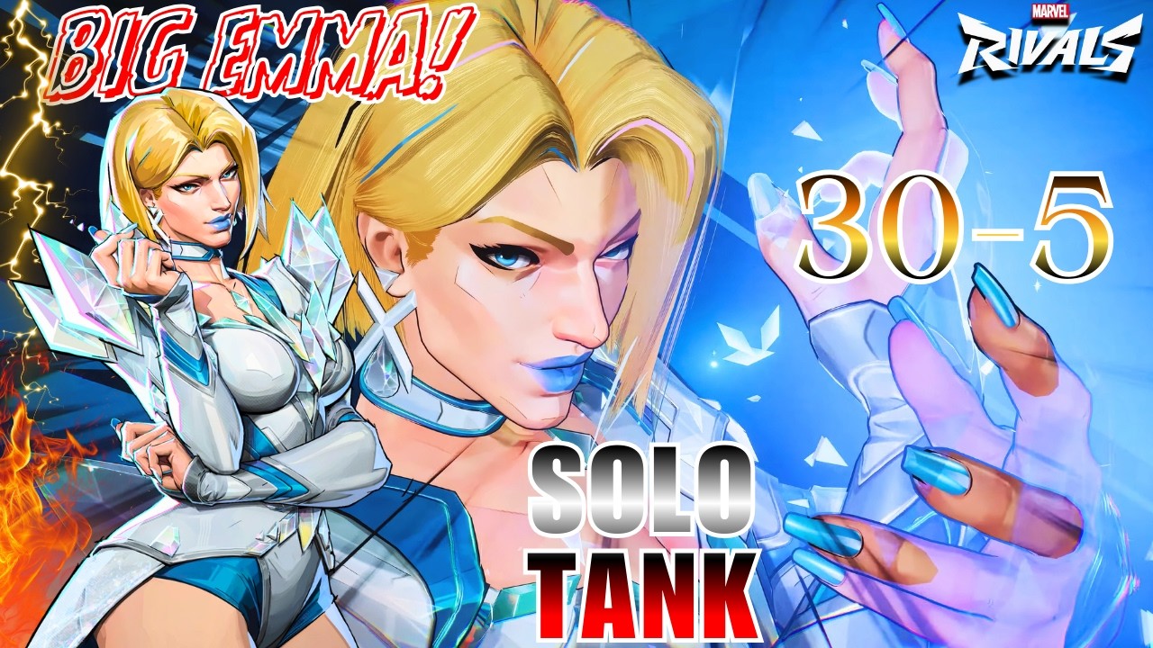 Marvel Rivals - They went TRIPLE TANK for my Solo Tank EMMA FROST