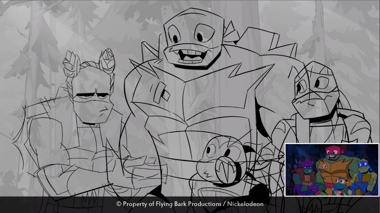 Rise of the Teenage Mutant Ninja Turtles - Rough Animation Reel - by Edwin van Beek